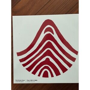 Louise Bourgeois Red Curve Bone China Plate Serving